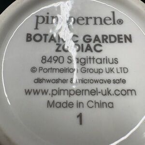 Pimpernel Botanic Garden Zodiac Sagittarius Bath & Body Accessory - White